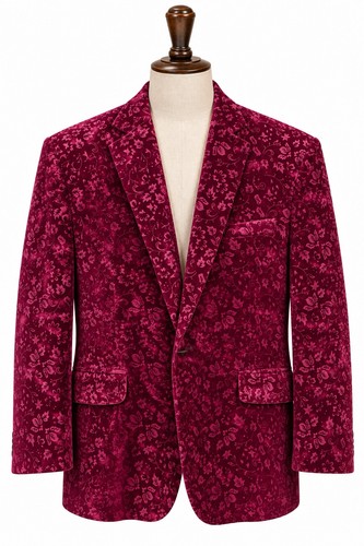 Men 3xl maroon velvet - men's,